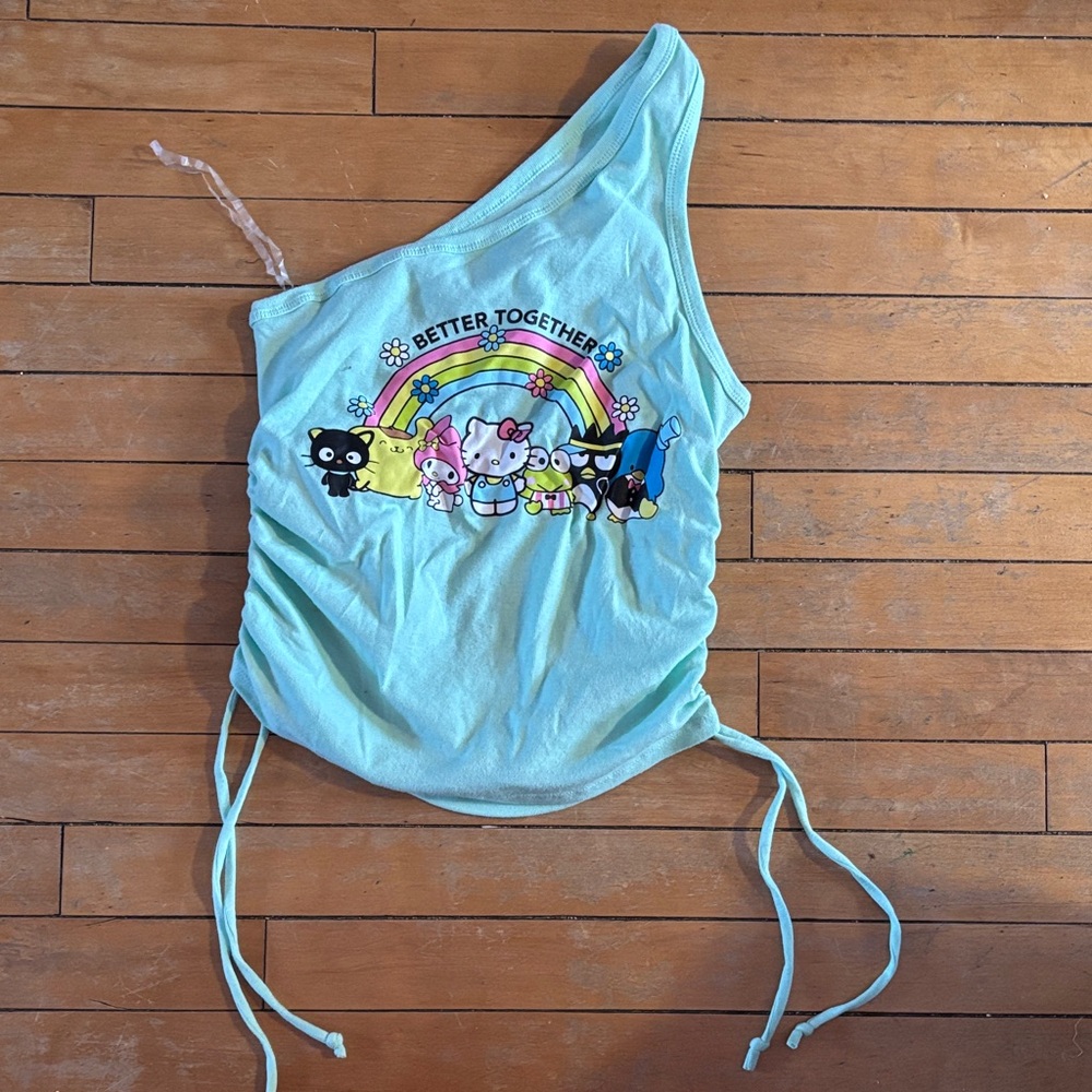 NWOT Hello Kitty Mint Green Top